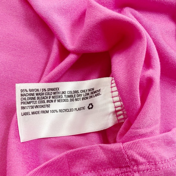 [Isabel Maternity] NWT pink twist front tee womens maternity medium - Picture 5 of 9